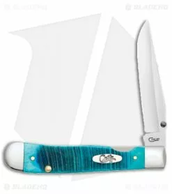 Case Cutlery Case Kickstart TrapperLock Assisted Knife Sawcut Caribbean Blue (6154AC SS)