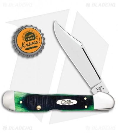 Case Cutlery Case Knives Hunter Green Bone Sawcut Copperlock® (61549L SS) - Image 2