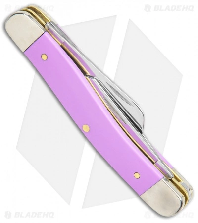 Case Medium Stockman Pocket Knife 3.5" Lilac Synthetic (4318 SS) 39162 - Image 3