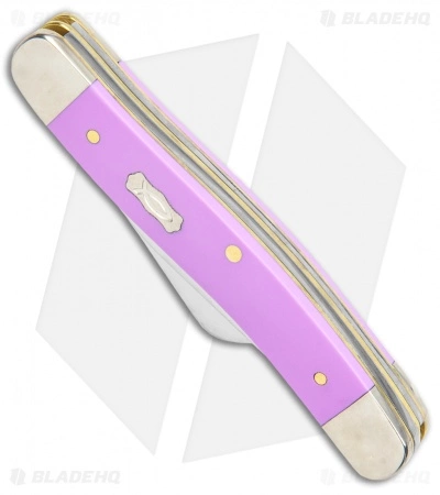 Case Medium Stockman Pocket Knife 3.5" Lilac Synthetic (4318 SS) 39162 - Image 2