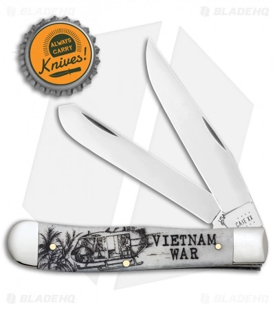 Case Cutlery Case Knives Vietnam Trapper Embellished Smooth Natural Bone (6254 SS) - 50952 - Image 2