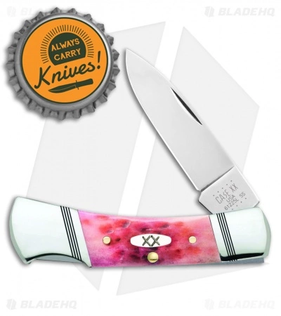 Case Cutlery Case Lockback Knife 3" Jigged Raspberry Bone (61225L SS) 27724 - Image 2