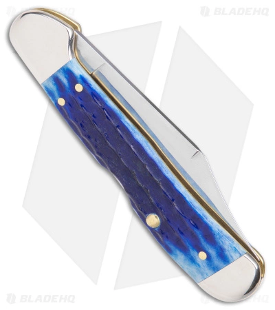 Case Cutlery Case Masonic Mini Copperlock Traditional Knife 3.625" Blue Bone(61749L SS) 25531 - Image 3