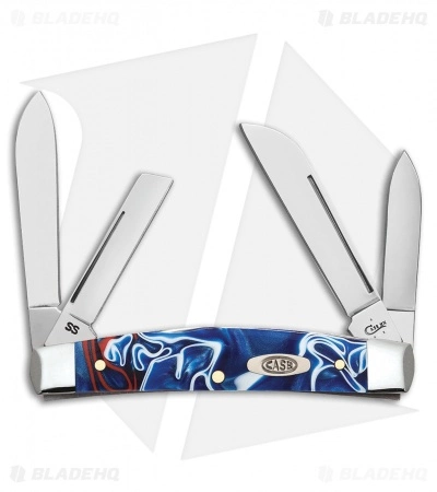 Case Cutlery Case Medium Congress Pocket Knife 3.625" Patriotic Kirinite (104052 SS) 11214