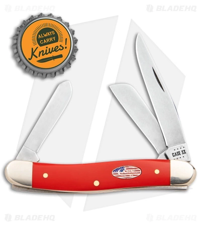 Case Knives Case Medium Stockman Knife 3.6" American Workman Red Synthetic (4318 CS) 73931 - Image 4