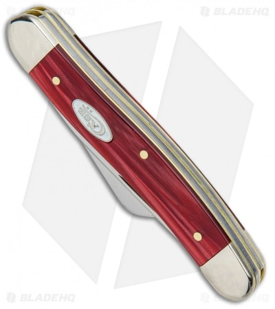 Case Cutlery Case Medium Stockman 3.625" Smooth Red Kirinite (63032 SS) 60184 - Image 2