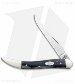 Case Knives Case Medium Texas Toothpick Knife Black Pearl Kirinite (3.4" Polish)