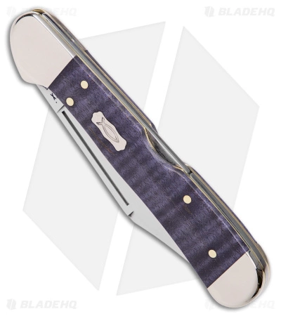 Case Knives Case Mini CopperLock Knife 3.6" Smooth Purple Curly Maple (71749L SS) 80545 - Image 2
