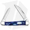 Case Cutlery Case Mini Copperhead Knife 3.125" Blue Pearl Kirinite (102109W SS) 23433