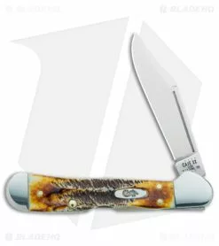 Case Knives Case Mini CopperLock Knife 3.6" Case 6.5 BoneStag (6.51749L SS) 65327