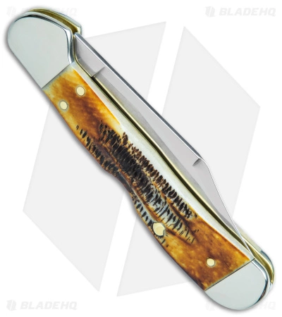 Case Knives Case Mini CopperLock Knife 3.6" Case 6.5 BoneStag (6.51749L SS) 65327 - Image 3