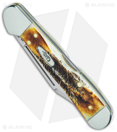 Case Knives Case Mini CopperLock Knife 3.6" Case 6.5 BoneStag (6.51749L SS) 65327 - Image 2