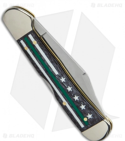 Case Cutlery Case Mini Copperlock Knife 3.625" Stripes Of Service Green (61749L SS) - Image 3