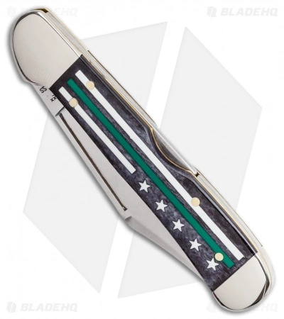 Case Cutlery Case Mini Copperlock Knife 3.625" Stripes Of Service Green (61749L SS) - Image 2