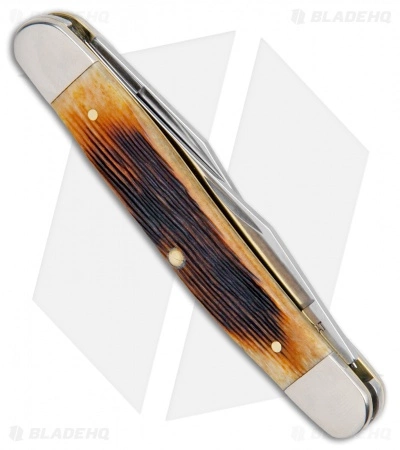 Case Cutlery Case Muskrat Pocket Knife 3.875" Antique Bone Barnboard Jig (MUSKRAT SS) 25154 - Image 3