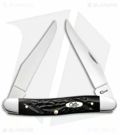 Case Cutlery Case Muskrat Pocket Knife 3.875" Rough Synthetic Black (MUSKRAT SS) 18232