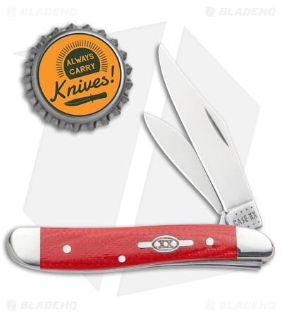 Case Cutlery Peanut Knife Smooth Red G-10 (10220 SS) 45404 - Image 4