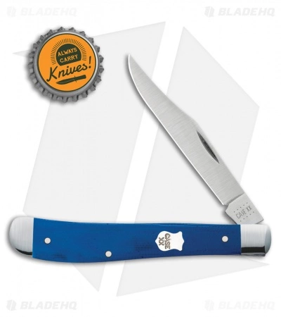 Case Cutlery Case Slimline Trapper Traditional Knife 4.125" Blue G-10 (101048SS) 16746 - Image 2