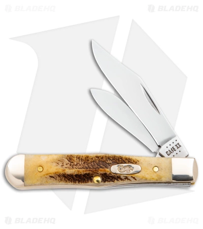 Case Cutlery Case Small Swell Center Jack Knife 3" Case 6.5 BoneStag (6.5225 1/2 SS) 65326