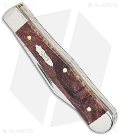 Case Cutlery Case Small Swell Center Jack Knife 3" Brown Maple Burl Wood (7225 1/2 SS) 64061 - Image 2