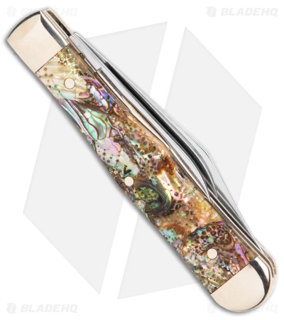 Case Cutlery Case Small Swell Center Jack Knife 3" Smooth Abalone (8225 1/2 SS) 12024 - Image 3