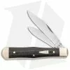 Case Cutlery Case Small Swell Center Jack Knife 3" Smooth Black Micarta (10225 1/2 SS) 27737