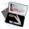 Case Cutlery Case Star Spangled Banner 200th Trapper Knife 4.125" Star Spangle Banner Corelon