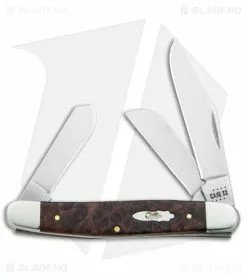 Case Knives Case Stockman Knife 3.85" Brown Maple Burl Wood (7347 SS) 64065