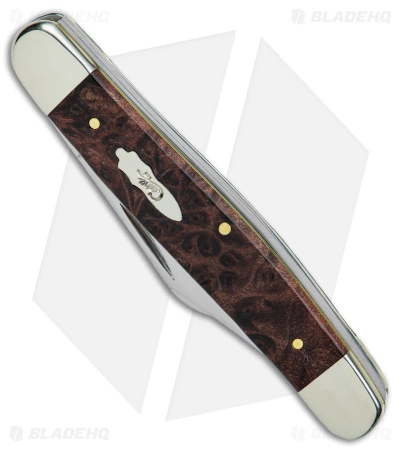 Case Knives Case Stockman Knife 3.85" Brown Maple Burl Wood (7347 SS) 64065 - Image 2