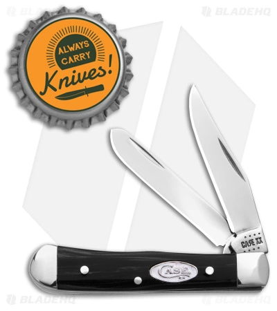 Case Tiny Trapper Knife Black Pearl Kirinite (2" Polish) 23673 - Image 4