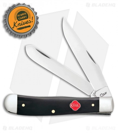 Case Cutlery Case Trapper Pocket Knife 4.125" Synthetic Black (2254 SS) 31270 - Image 4