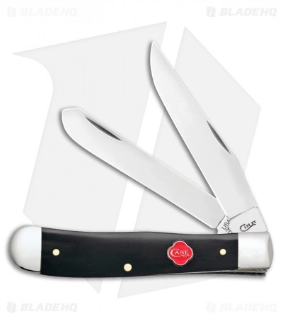 Case Cutlery Case Trapper Pocket Knife 4.125" Synthetic Black (2254 SS) 31270