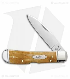 Case Cutlery Case Tribal Lock Pocket Knife 4.125" Smooth Antique Bone (TB612010L SS) 58190