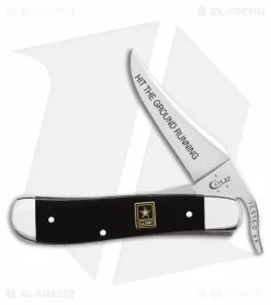 Case Cutlery Case US Army Russlock Liner Lock Knife 4.25" Black Synthetic (T21953LC SS) 15020