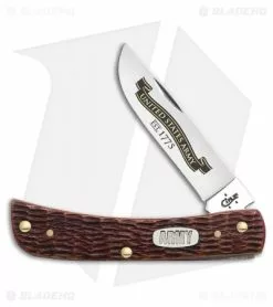 Case Cutlery Case US Army Sodbuster Jr. Knife 3.625" Rogers Jig Burnt Walnut Bone 15027