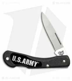 Case Cutlery Case US Army Mini Blackhorn Lockback Knife 3.125" Black Zytel (LT059L SS) 15010