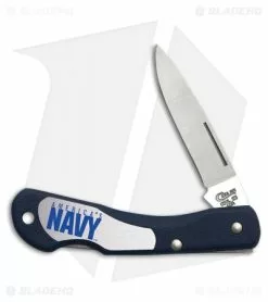 Case Cutlery Case US Navy Mini Blackhorn Lockback Knife 3.125" Blue Zytel (LT1059L SS) 17711