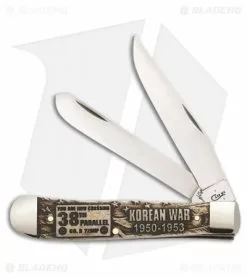 Case Cutlery Case War Series Trapper Korean War Traditional Knife 4.125" Bone (6254 SS) 22031