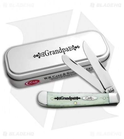 Case Cutlery Case Grandpa Trapper Knife 4.125" White Bone (6254 SS) 10373