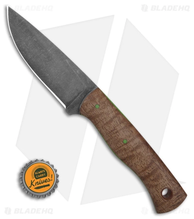 Cypress Creek Knives Belt Fixed Blade Knife Curly Mango Wood (3.75" Acid SW) - Image 3