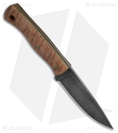 Cypress Creek Knives Belt Fixed Blade Knife Curly Mango Wood (3.75" Acid SW) - Image 2