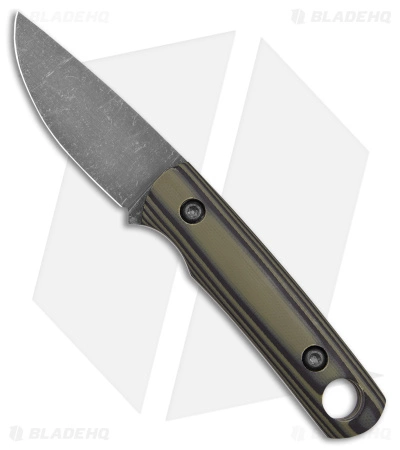 Cypress Creek Knives Copperhead Fixed Blade Knife Black/Olive G-10 (2.9" SW)