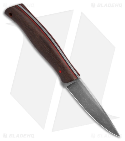 Cypress Creek Knives Fife Fixed Blade Knife Ebony Wood (3.6" Acid SW) - Image 2