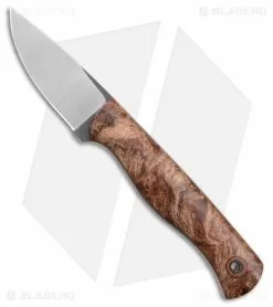 Cypress Creek Knives Woodthrush Fixed Blade Knife Spalted Maple Burl (3" Satin)