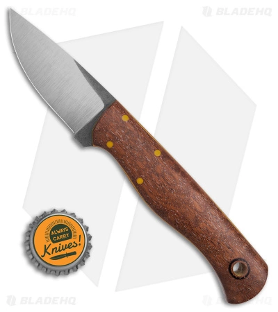 Cypress Creek Knives Woodthrush Fixed Blade Knife Pomelle Sapele Wood (Satin) - Image 3