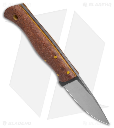 Cypress Creek Knives Woodthrush Fixed Blade Knife Pomelle Sapele Wood (Satin) - Image 2