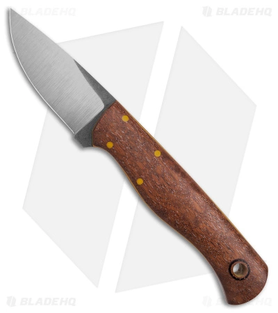 Cypress Creek Knives Woodthrush Fixed Blade Knife Pomelle Sapele Wood (Satin)