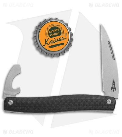 D Rocket Designs Serpentine Slip Joint Pocket Knife Carbon Fiber (2.25" SW) - Image 5