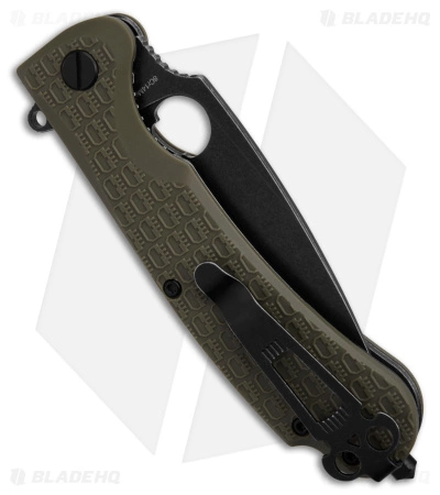 Daggerr Discover Knives Resident Liner Lock Knife Olive FRN (3.5" Black) - Image 3