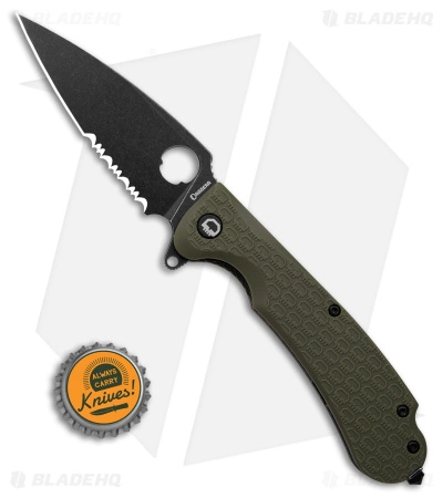 Daggerr Discover Knives Resident Liner Lock Knife Olive FRN (3.5" Black) - Image 4